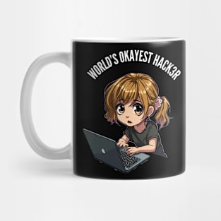 World's Okayest Hacker v5 (round) Mug